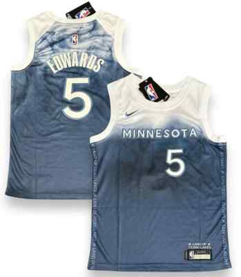 Anthony Edwards YOUTH Stitched Jersey Blue