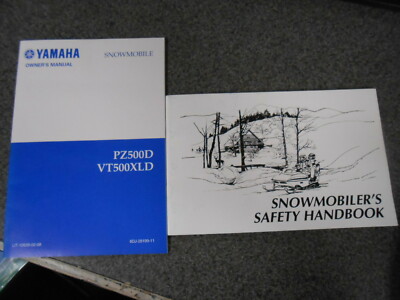 Yamaha Owners Manual & Safety Handbook 2000 PZ500 D VT500 XLD LIT-12628-02-08  D