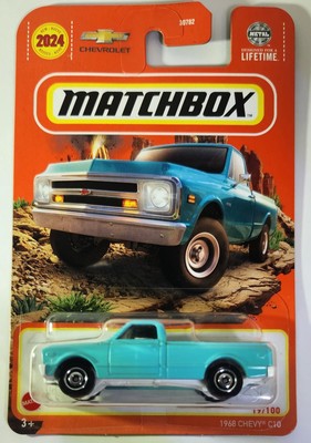 2024 Matchbox 1968 Chevy C10 19/100 Turquoise Blue Single Cab Chevrolet 454