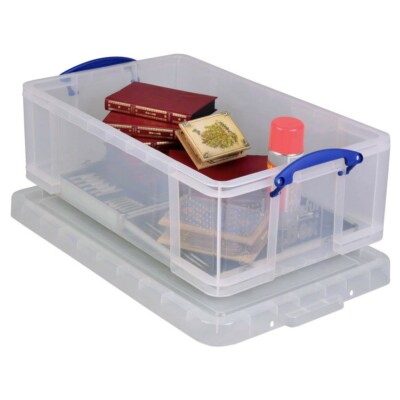 Really Useful Box 50 Liter Aufbewahrungsbox Transparent 71 x 44 x 23cm