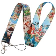 Dr. Stone Manga Anime Senku Ishigami Characters Scenes ID Badge Holder Lanyard
