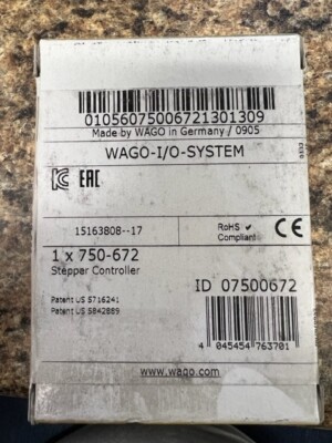 750-672 WAGO STEPPER CONTROLLER
