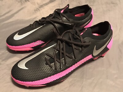 Nike Mens Cleats Phantom GT Pro FG Black Silver Pink Blast CK8451-006 soccer 7.5 Nike Phantom GT Pro FG Black Pink Blast Men main image 2
