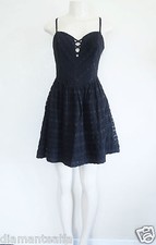 GUESS Women’s Lace-Up Corset Dress – Black sz 4