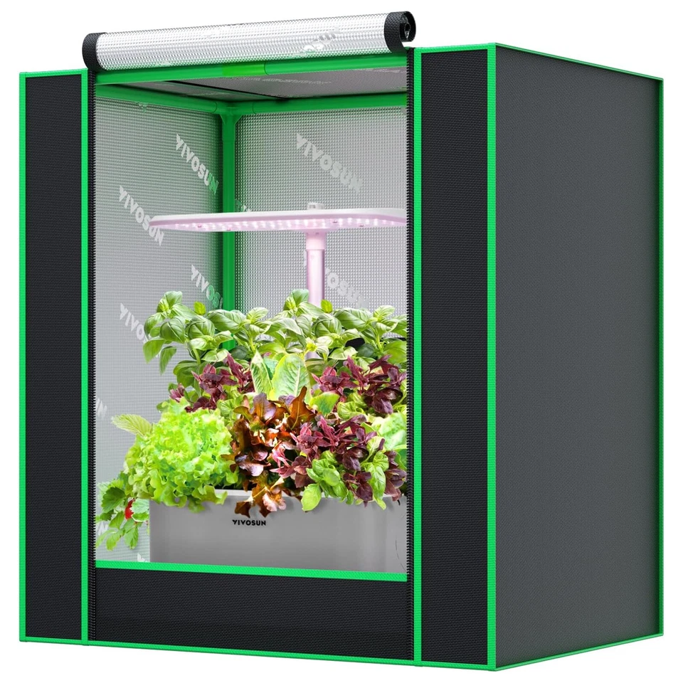 VIVOSUN Kleines Growzelt, für Aerogarden, Hydrokultur-Anbausystem,50x36x54cm - Bild 2 von 4