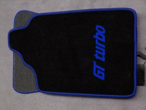 velours floor mats for Renault 5 GT turbo with blue Logo - 第 1/1 張圖片