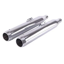 3.5" Premium Chrome Slip On Mufflers Exhaust for 2018-UP Softail M8