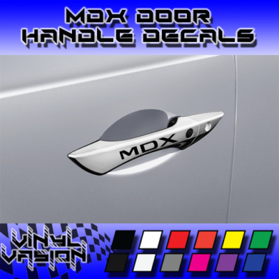 4x Door Handle Decal Sticker for MDX Acura 3.5L Tech Advance  A-Spec