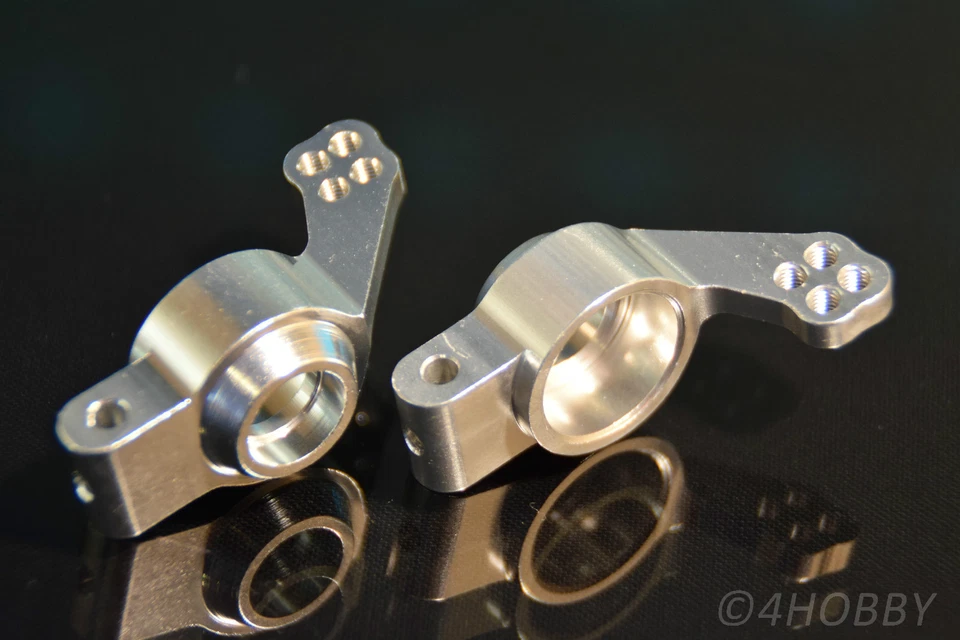 2x Achsschenkel hinten 102012 Achse Halter Alu Upgrade Part Aluminium RC - Bild 2 von 3