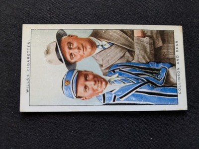 1935 Wills Radio Celebrities Card # 39 Collinson and Dean (EX)