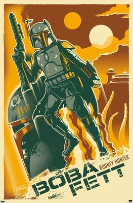 Trends International Star Wars: Saga - Boba Fett - Two Suns Wall Poster, 22.4...