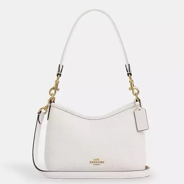 NWT COACH Laurel Small Shoulder Bag Soft pebble Leather CBH16 Gold 