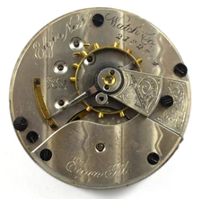 Vintage Elgin Grade 43 18s 11J OF Pocket Watch Movement lot.qd