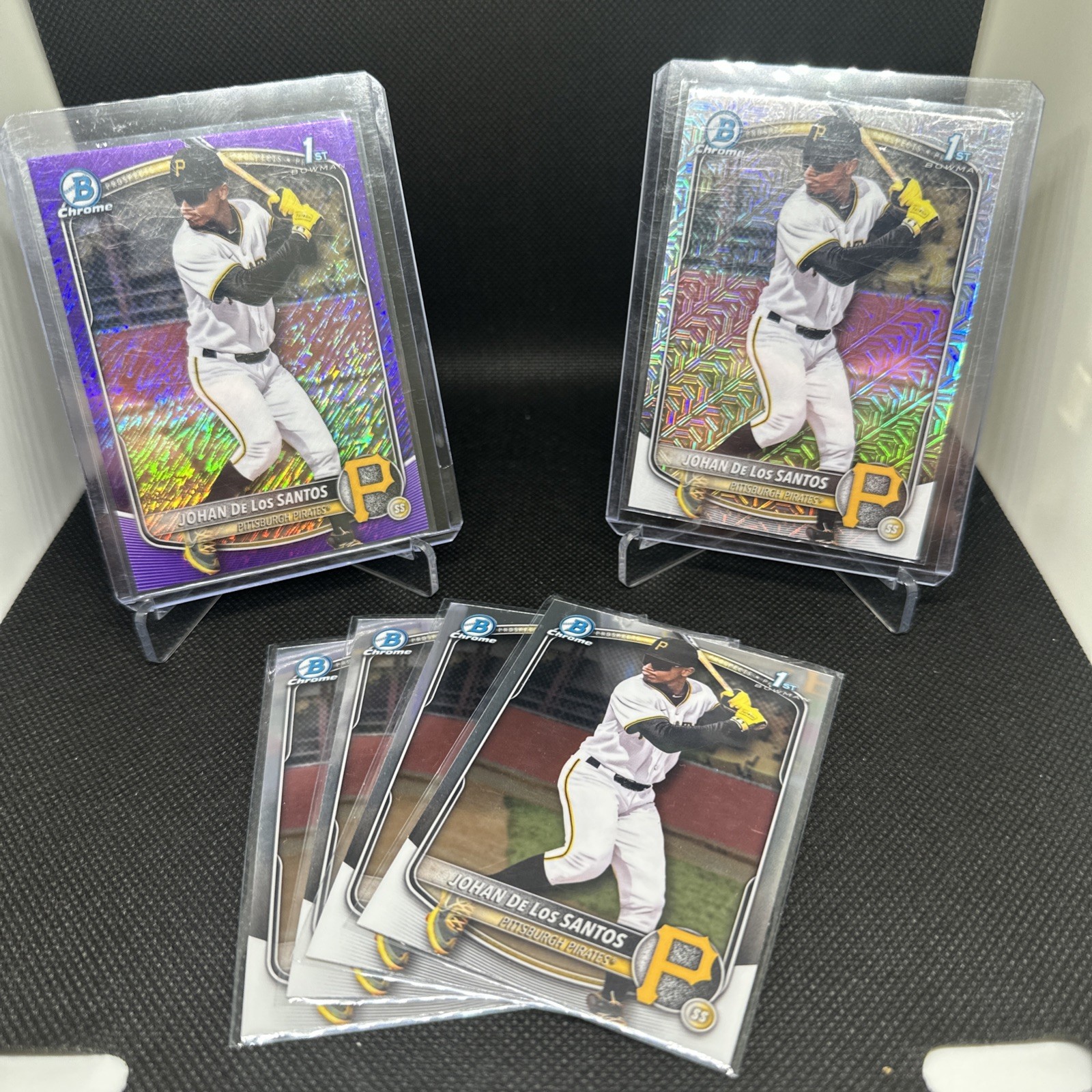 2025 Bowman Chrome #BCP-163 Johan De Los Santos Prospects Purple Shimmer /250