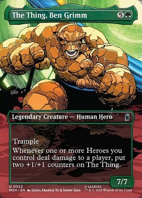 MTG 2x THE THING, BEN GRIMM 322 EXC - THE THING, BEN GRIMM - MSH X EN - MAGIC