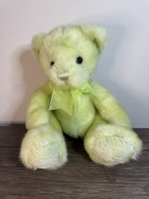 First  Main Green Sherbet Teddy Bear with Lace Feet 9" Stuffed Animal Plush