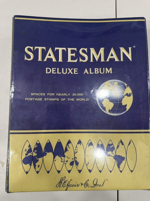 Huge Vintage Worldwide Stamp Collection Harris Album + Loose Stamps Estate Lot