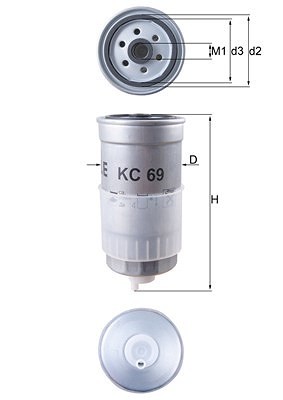 Mahle Kraftstofffilter U.A. FüR Audi, Volvo, VW-image