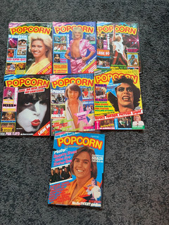 Popcorn und Popfoto Hefte zum ausschlachten Kiss Abba 12 Hefte 70/80 ziger Jahre