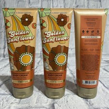 3 Bath Body Works Fresh Golden Sunflower 24HR Ultimate Hydration Body Cream8OZ