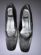 Stuart Weitzman gray nylon style classy pumps heels shoes 5B