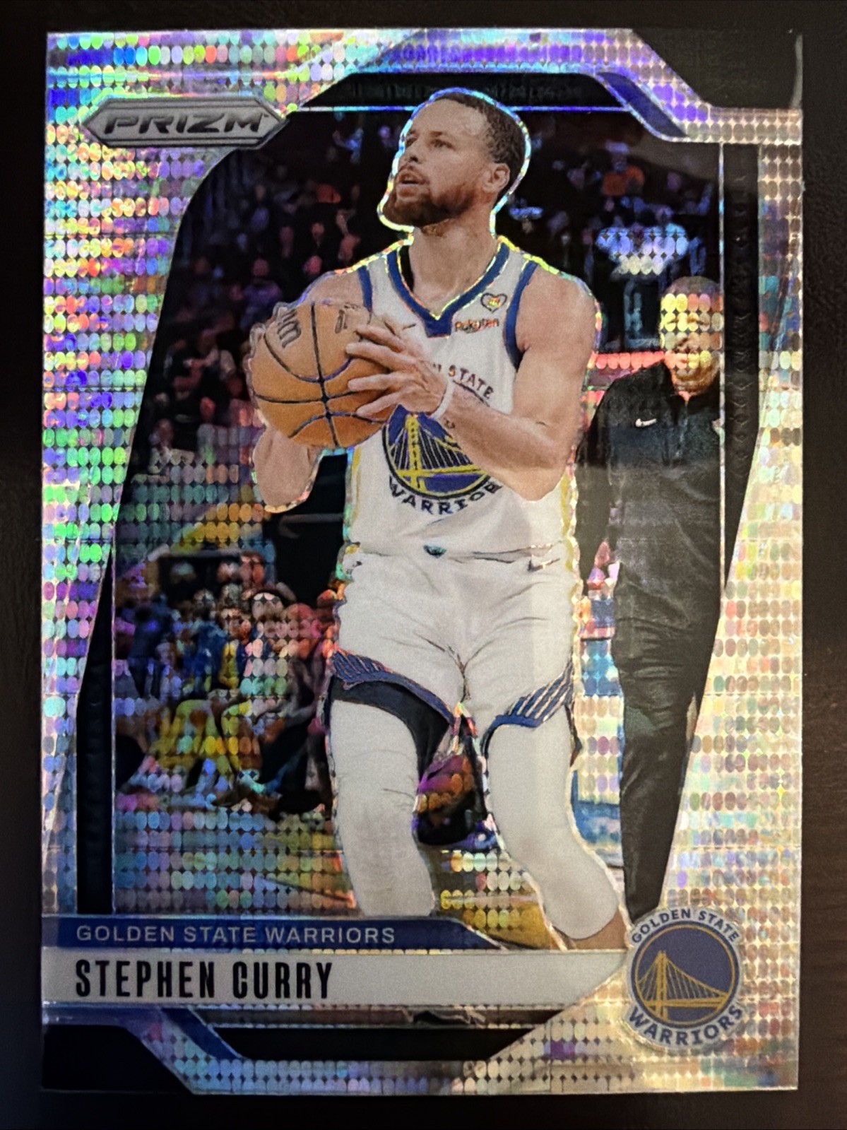 2024-25 Panini Prizm Prizms Pulsar #134 Stephen Curry Warriors
