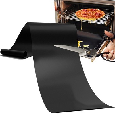 Demiwise 16x75 Inch Oven Liner Roll for Bottom of - 75''L x 16''W, Black 