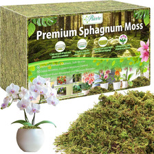 4.4LBS Premium Sphagnum Moss for Plants- 80QT Natural Dried Plant Moss for Potte