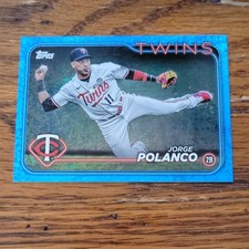 Topps 2024 Series 1 Blue Holofoil Jorge Polanco #67 /999 Minnesota Twins