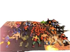 VINTAGE HE-MAN MOTU FIGURE LOT OF 20 FOR PARTS - King Randor Rattlor Hong Kong