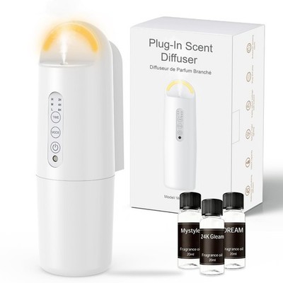 Plug in Waterless Essential Oil Diffuser, Elegant Waterless Scent Diffuser St...