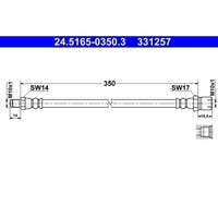 1X Bremsschlauch ATE 24.5165-0350.3 Passend FüR Porsche VAG