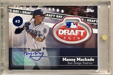 2020 Topps Manny Machado Auto Autograph Signature Draft Day Medallion Relic 3/5