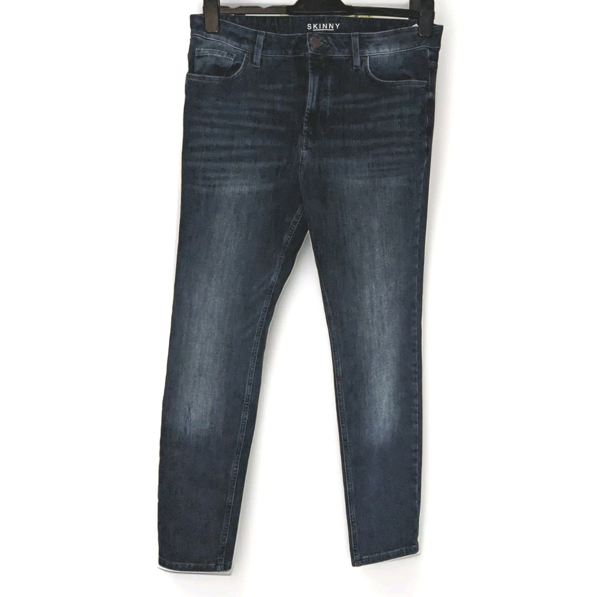 M&S (Collection) Roma Rise Skinny Sculpt& Lift Jeans Blue Black 14