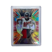 Panini Select NFL Prizm Calvin Ridley Falcons 2019 Tie-Dye 06/25 Used