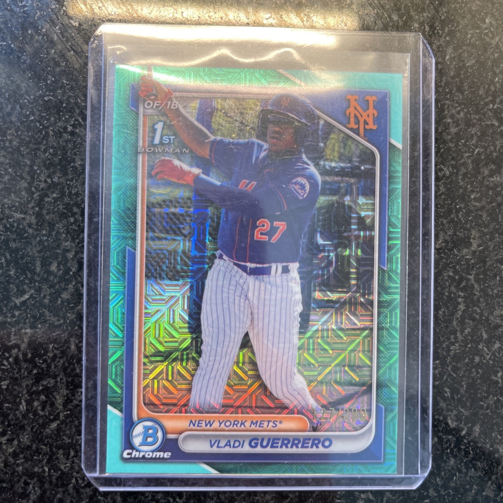 2024 Bowman Chrome - Prospects Vladi Guerrero #BCP-250 Aqua Mojo Refractor /299