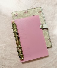 PINK INSERT / GOLD RINGS COACH Notebook Binder Transition Insert
