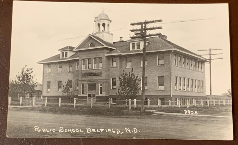 Public School Belfield North Dakota, Crescent Photo Co. Unposted SKU# 34551