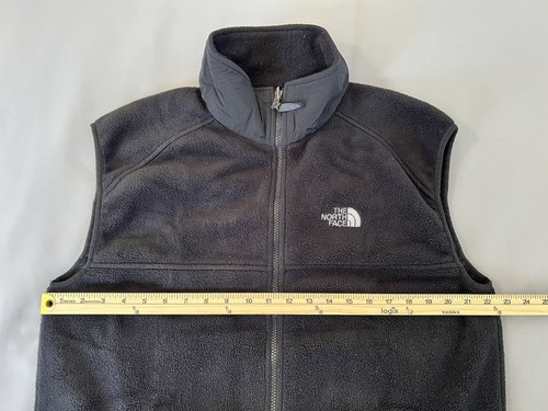The North Face Black Mens Fleece Polartec Vest Full Zip Pockets Sz Large - Picture 3 of 6