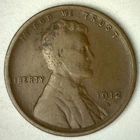 1912 D Lincoln Wheat Cent 1c US Type Coin Denver Mint FINE Circulated