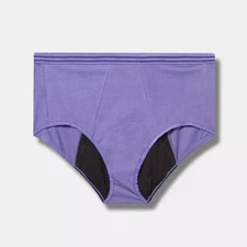 Torrid Panty 0X L Brief Leak Period Proof Mid Rise Full Coverage Cotton Panties