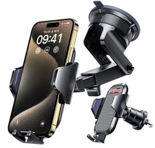 Phone Mount for Dashboard/Windshield/Vent, Cradle for iPhone 16 Pro Max & More