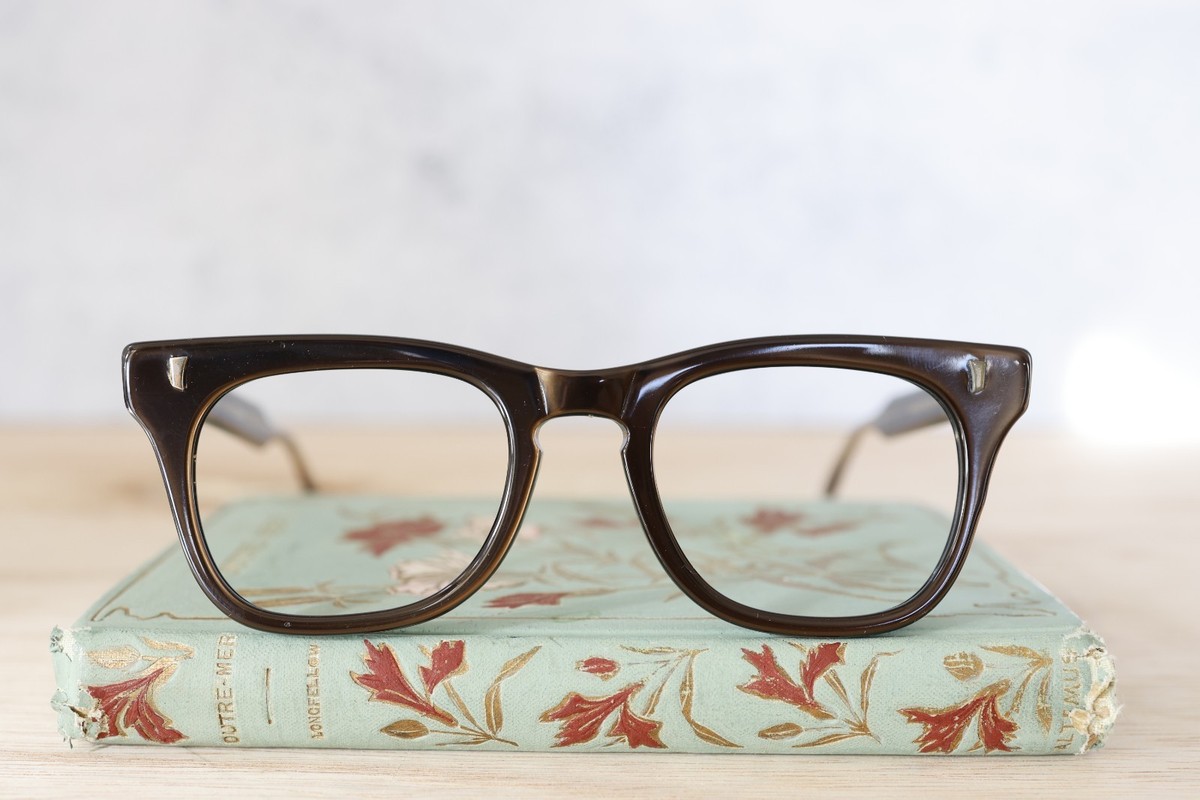 Vintage Marine optical eyeglass 1960s Vintage NOS new metallic
