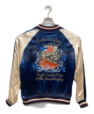 Studio D Artisan Herren Sukajan Jacke 45th Anniv. Blau Größe 38 US:DDP
