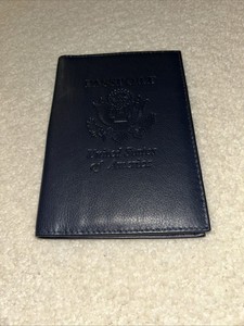 Leather Passport Holder Wallet Cover Protector For Passport- Credit Card