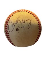 Carlos May Autograph Major League OML Signed Baseball