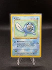 Pokémon TCG Base Set Poliwag #59/102 1st Edition Shadowless Grey Stamp Error MP