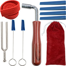 Piano Tuning Kit Professional Wrench Hammer Rubber Mutes Set Including 9 Pcs Tun