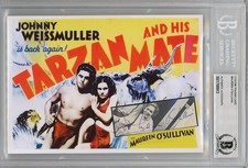 1934 -TARZAN- MAUREEN O'SULLIVAN BECKETT Signed/Autograph/Auto 5x7 Movie Card