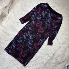 GUCCI One Piece Long Sleeve Dress Long Sleeve Allover Pattern Rayon